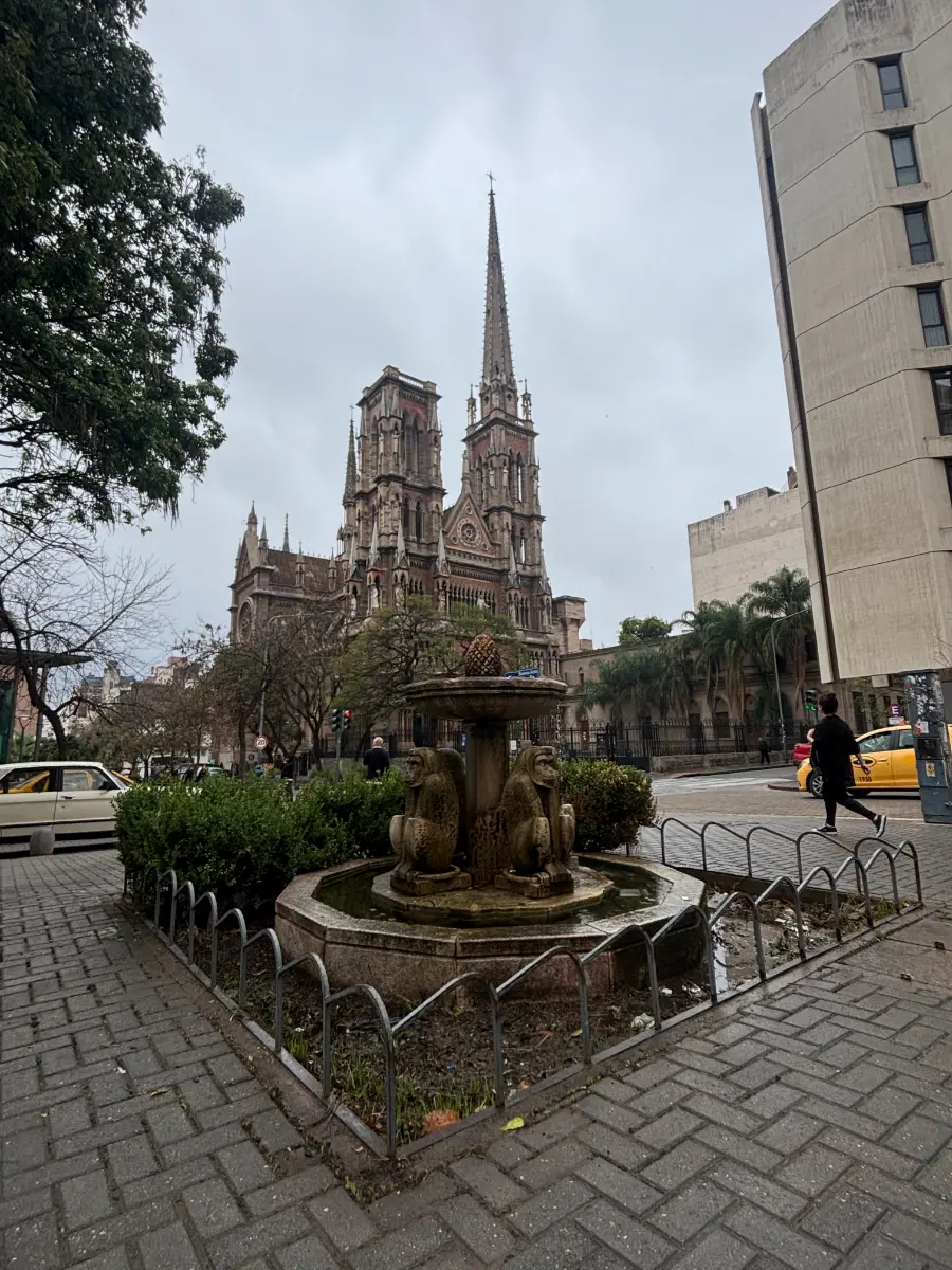 The imposing Church of the Capuchins in cordoba, argentina
