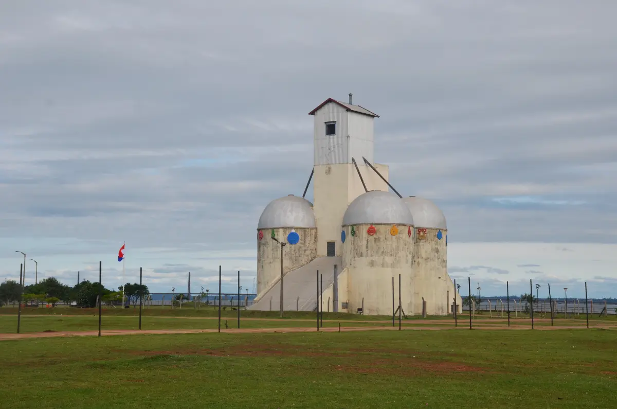 The silos of the Old Flour Mill in encarnacion, paraguay