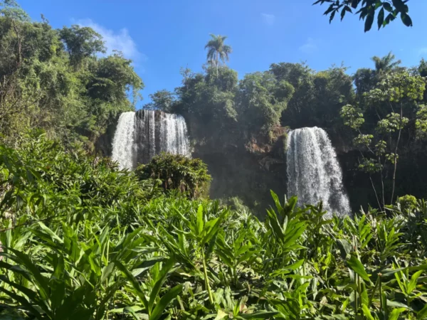 The Two Sisters Falls (salto dos hermanas) in iguazu national park