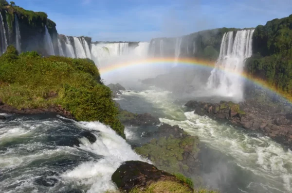 The best view of iguazu waterfall from Brazil at Salto Santa María Viewpoint