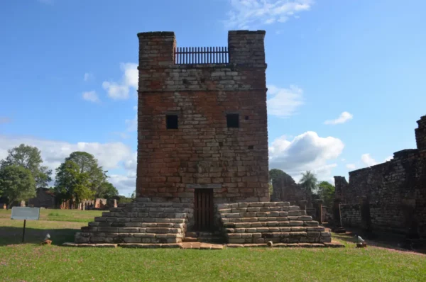 A well-preserved structure outside the yard of the main site of la santisima trinidad de parana jesuit ruins in paraguay