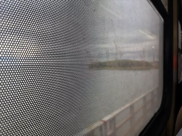 view of the parana river out of train window crossing bridge between posadas and encarnacion