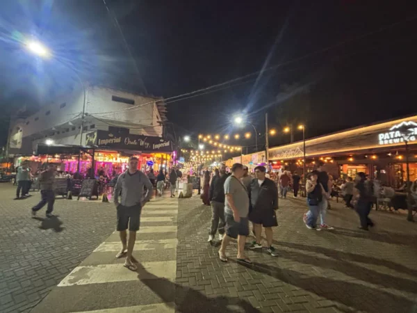 Busy night in Puerto Iguazú, argentina