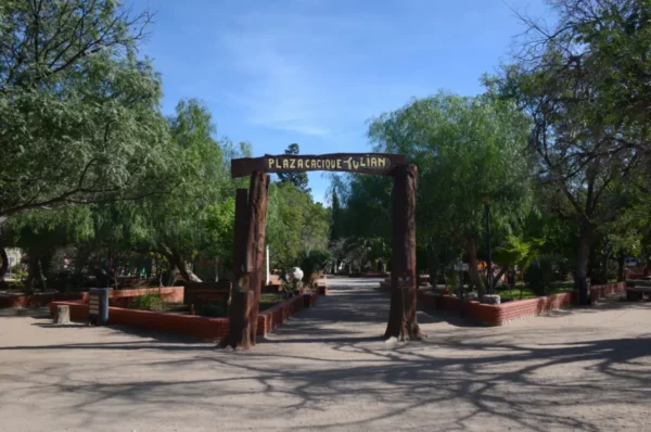 Plaza Cacique Tulián, central ssquare of hippie village of san marcos sierras