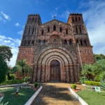 old church in villarrica town in paraguay