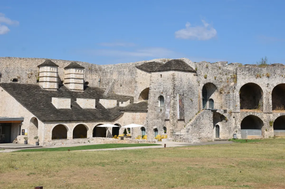 stone buildings of Its Kale citadel inside Ioannina Castle, Greece