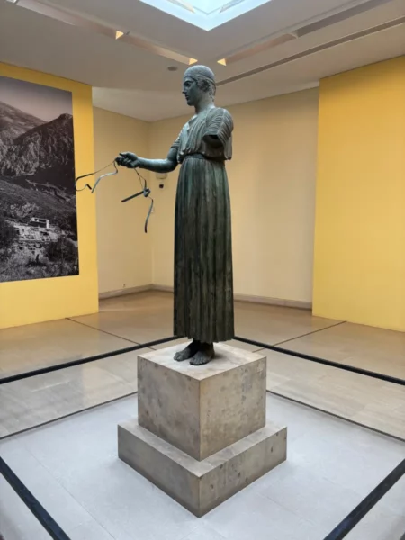 The Charioteer of Delphi museum (one of the very few remaining works of Greek bronze art)