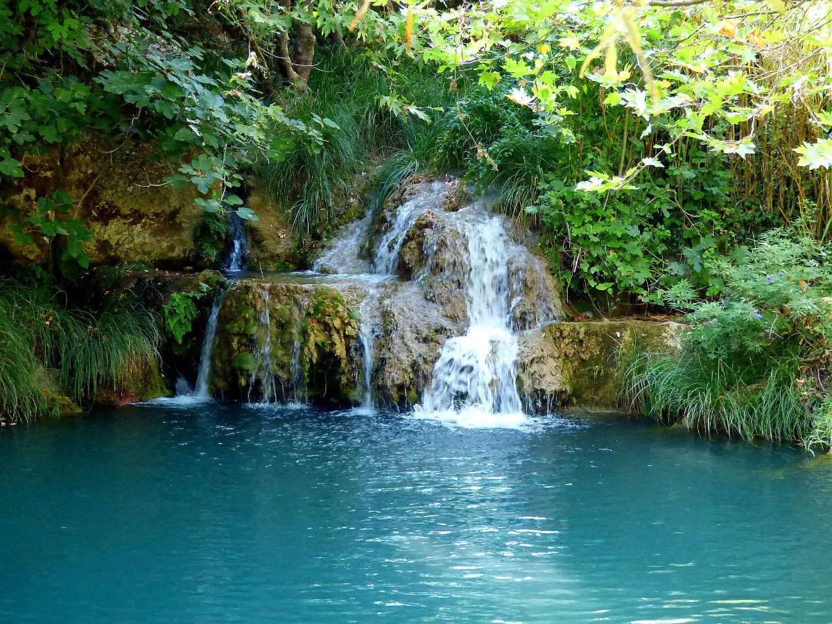 Polylimnio Waterfalls near kalamata