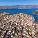 Aerial view of Galaxidi, greece