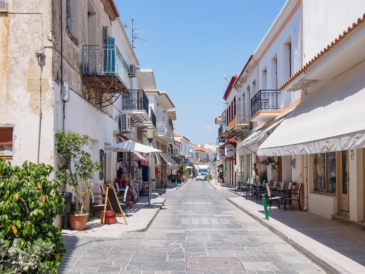 Episkopou Grigoriou Street in methoni