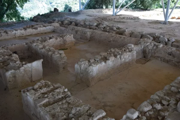 Remnants of Nestor’s Palace near pylos, greece