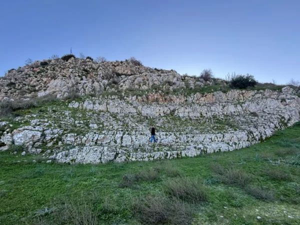 the ancient theatre of cheronea in greece