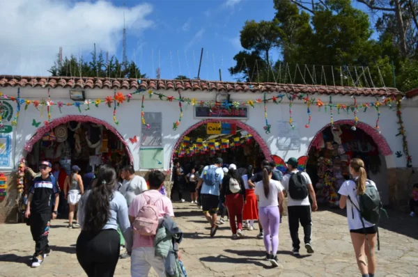 Entrance to the crafts market at Monserrate, Bogotá