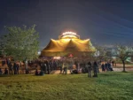 circus tent in veikou grove, athens, greece