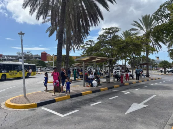 Willemstad's central bus station
