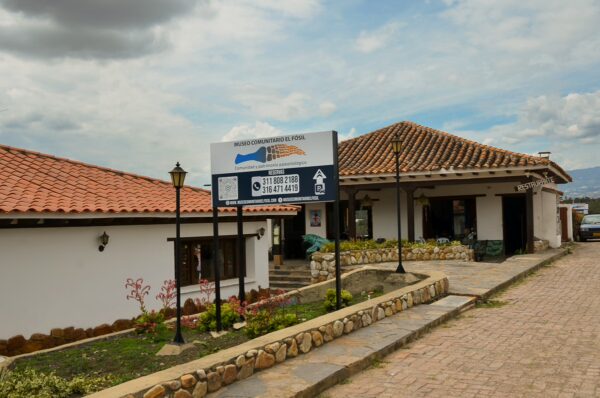 The Fossil Community Museum building in Villa de Leyva, Colombia