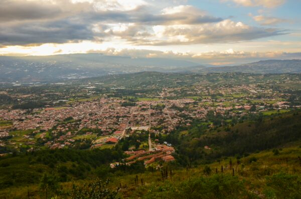 Overlooking Villa de Leyva from Mirador El Santo, Boyacá, Colombia