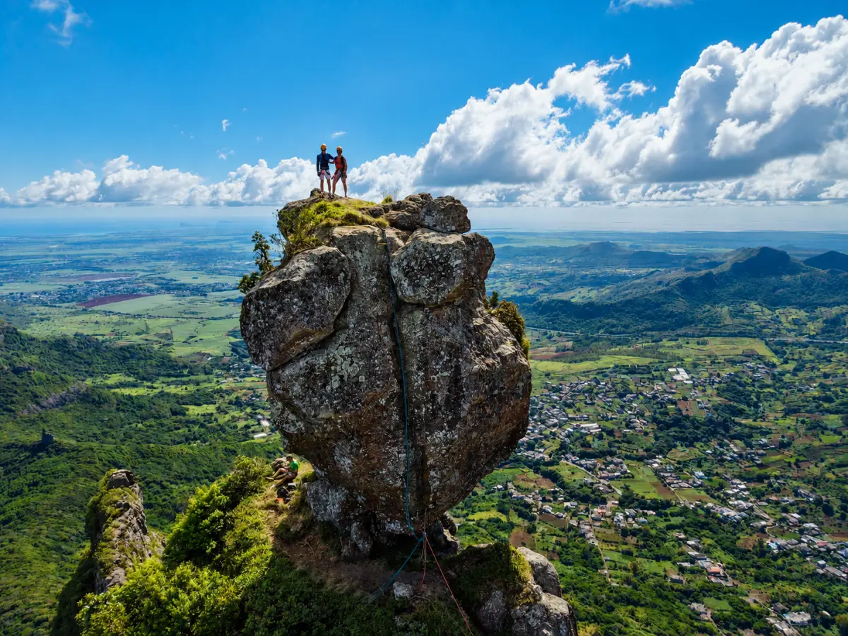 Guided climb to Pieter Both mountain summit in Mauritius