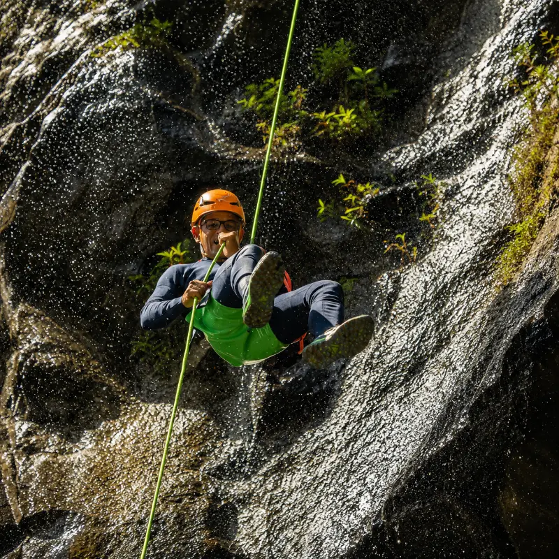 Canyoning tour at Tamarind Falls in Mauritius